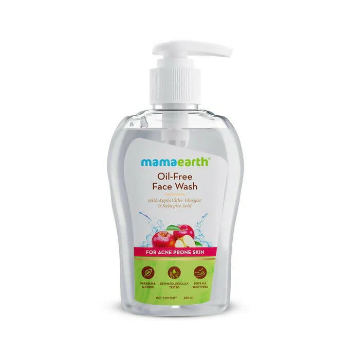 Mamaearth Oil-Free Face WashA pple  Acid for Acne-Prone Skin -100 ml image 2