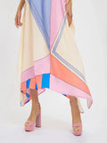 Women's Casual Wear Soft Silk Crepe Kaftan, Beach Party Wear Dress J5602 image 7