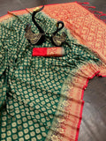 Pure Soft Khadi Georgette Silk Women Saree image 8