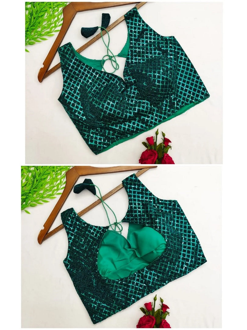 Chinon Silk Sequence Work Blouse image 6