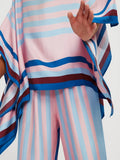 Attractive Women Stripped Printed Soft Satin Silk Coord Sets J5642 image 7