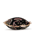 Black, Pink & Multi Velvet Floral Embroidered Potli bag image 7