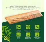 Aravi Organic Handmade Wooden Neem Comb image 3