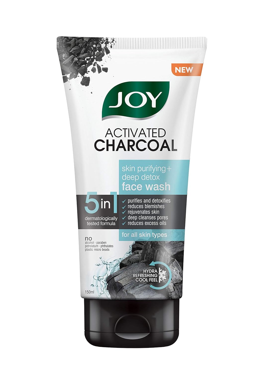 Joy  Charcoal Face Wash (150ml) image 1