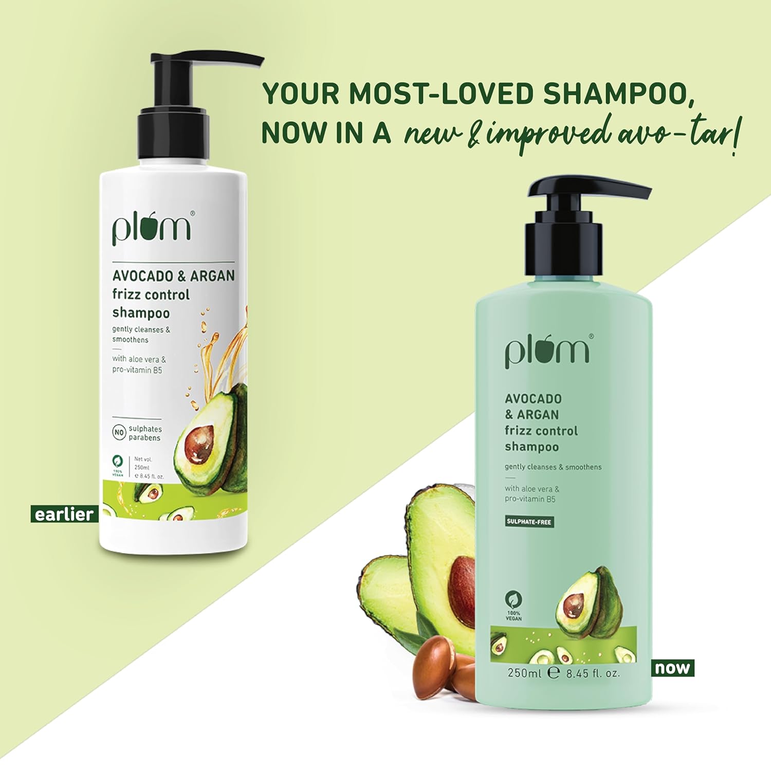 Plum Avocado & Argan Frizz Control Shampoo - 250 ML image 4