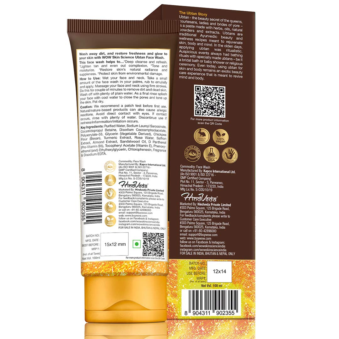 Wow Skin Science Ubtan Face Wash image 2