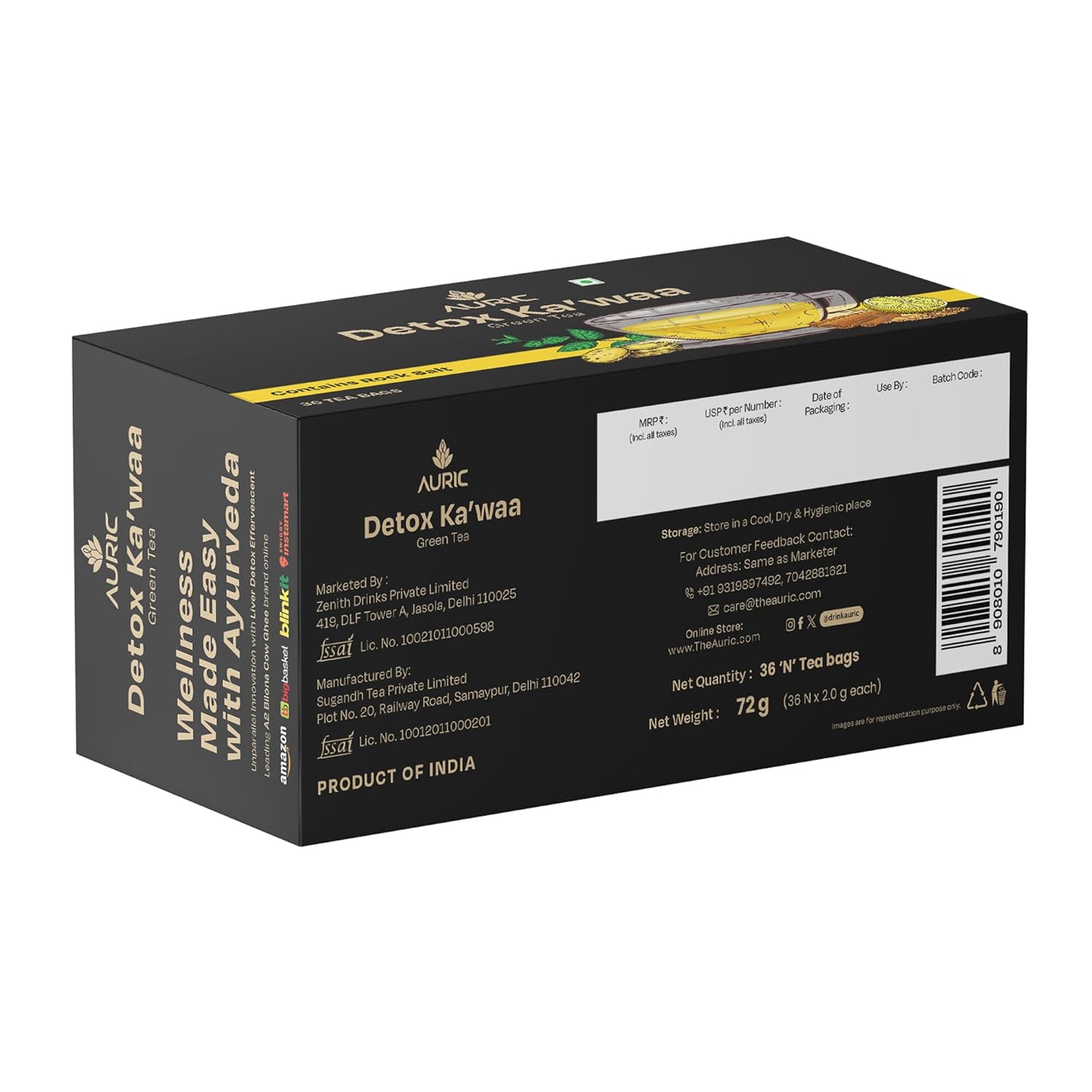 Auric   Moringa Masala Tea - Black Tea from Assam & Darjeeling image 5