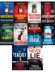 Freida McFadden Thriller Series 10 Books Collection Set (The Housemaid, The Housemaid's Secret, Housemaid Is Watching, Never Lie, Coworker, Locked Door, Teacher, Inmate, The Crash and Boyfriend) Paperback – February 9, 2025 Paperback bookcover – AVRBO