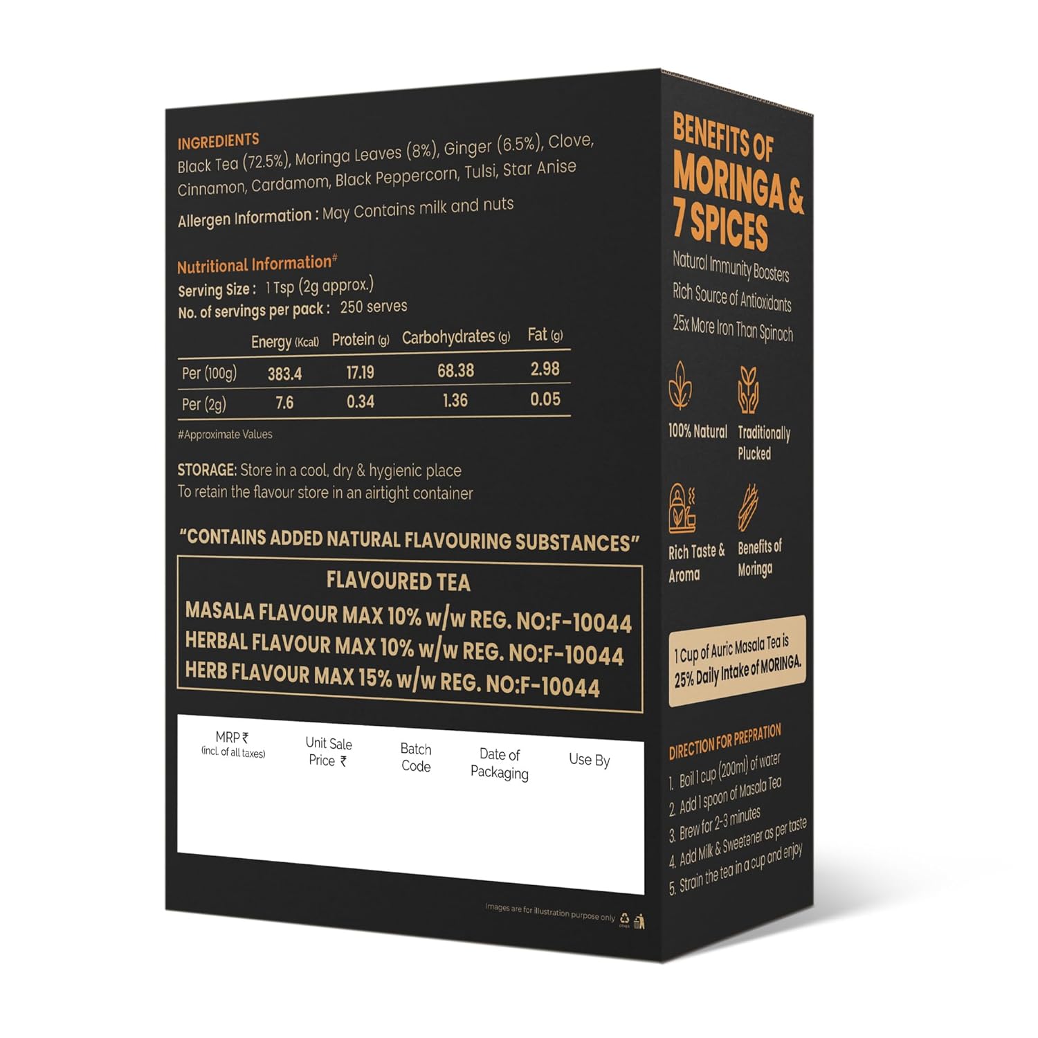 Auric   Moringa Masala Tea - Black Tea from Assam & Darjeeling image 2