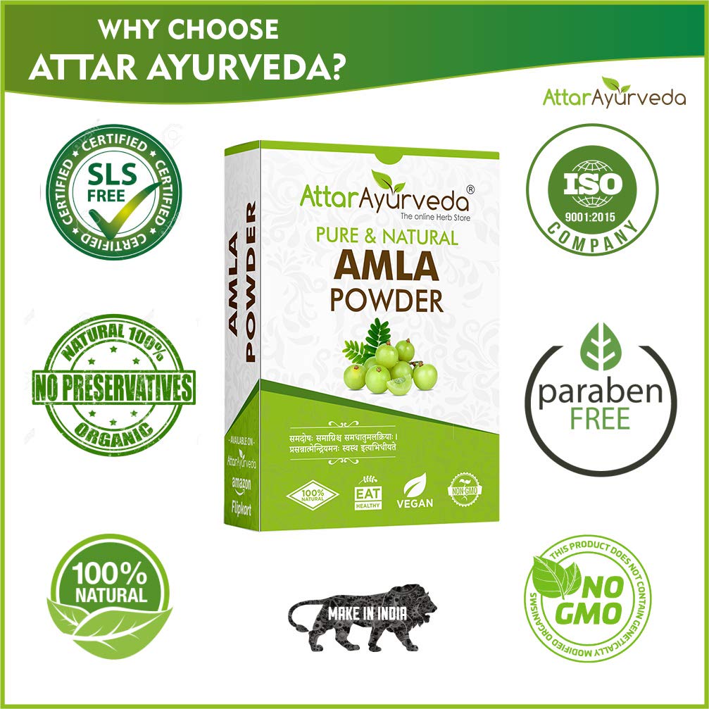 Attar Ayurveda Pure Amla Powder image 2