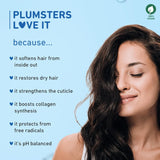Plum Coconut Shampoo for Dull Hair with Coconut Milk and Peptides for Strong & Shiny Hair :- 250ml image 2