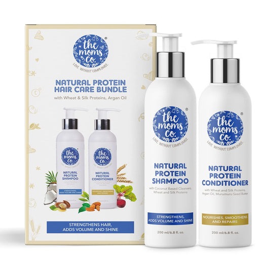 The Moms Co Natural Protein Hair Care Bundle image 1
