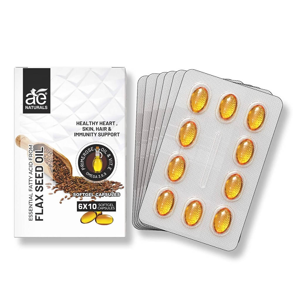 Ae Naturals Flax Seed Oil Soft Gel Capsules image 4