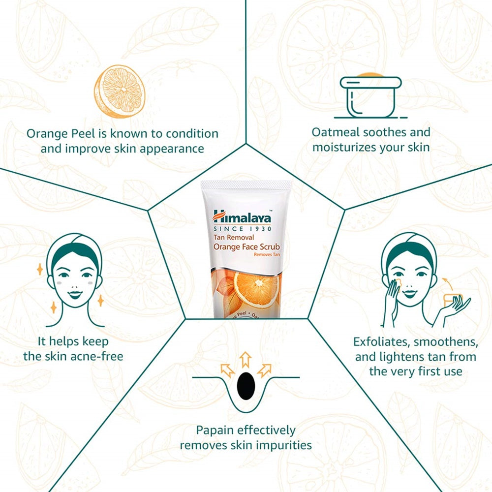 Himalaya Tan Removal Orange Face Scrub image 5