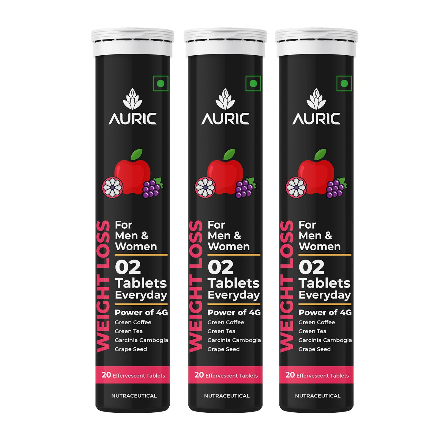 Auric Green Tea & Herbal Effervescent Tablets | 20 Count image 3
