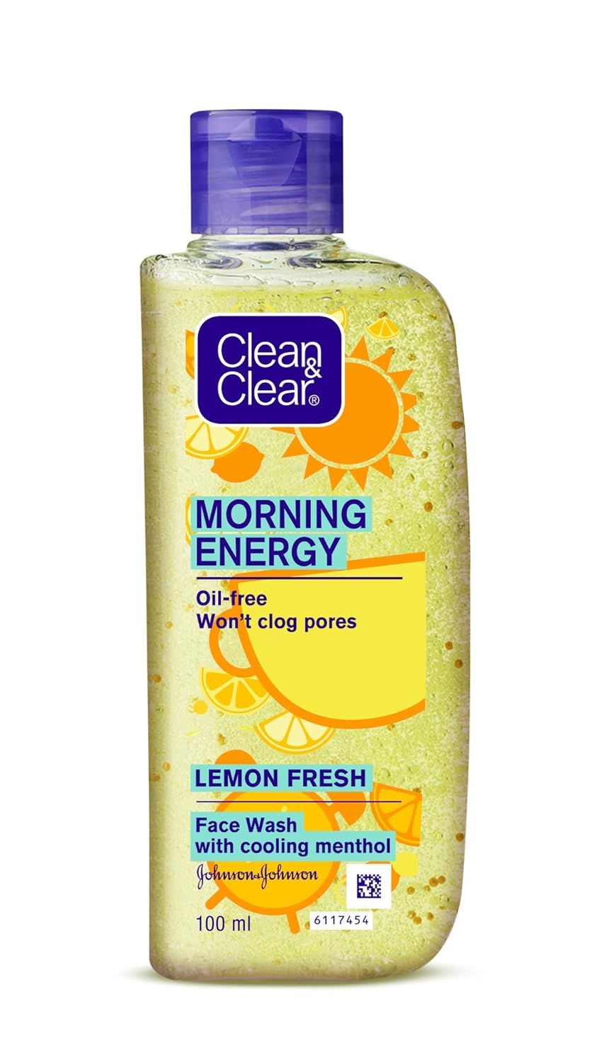 Clean & Clear Morning Energy Lemon Fresh, Yellow, 100 ml image 1