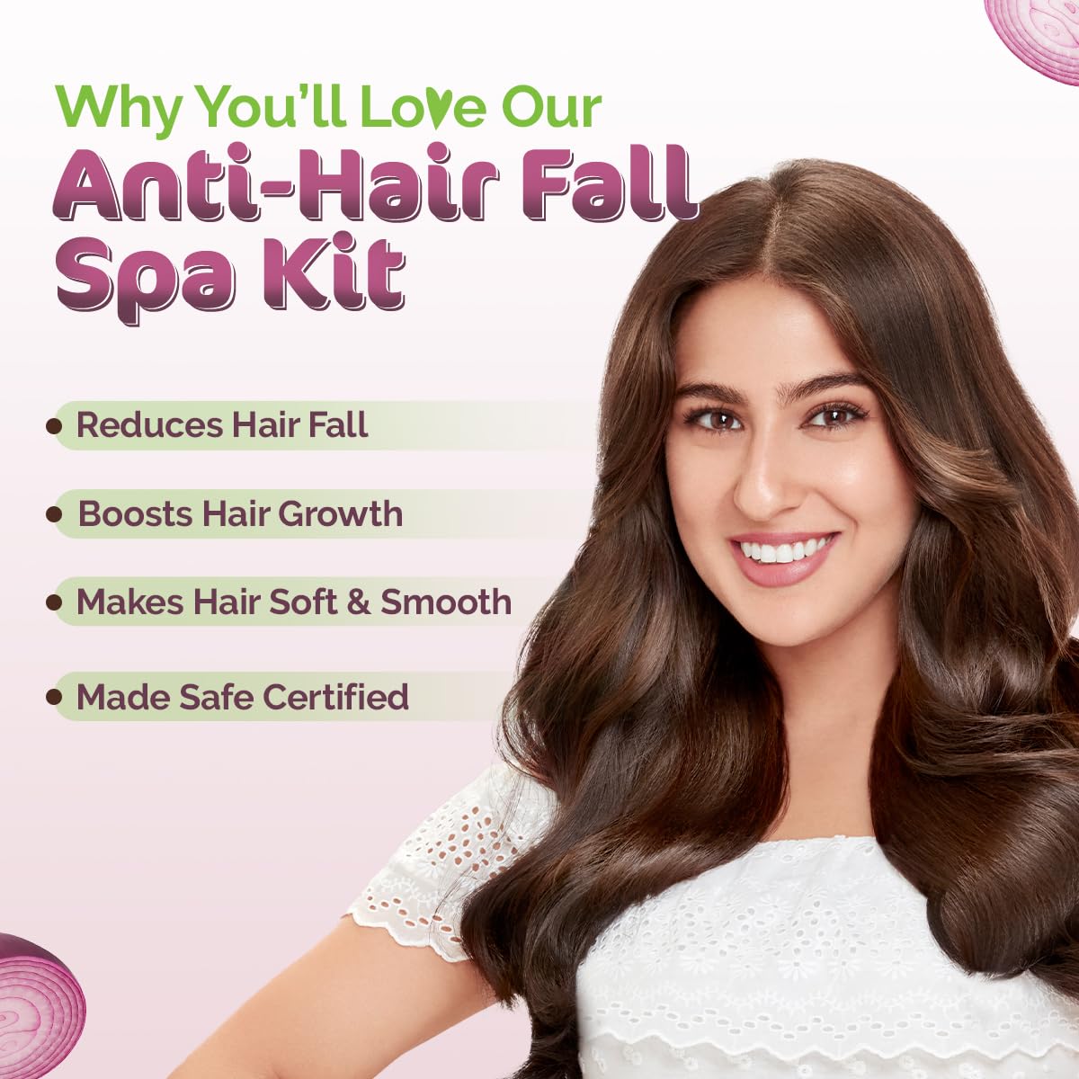 Mamaearth Anti Hair Fall Spa Range Hair Care Set: Onion Shampoo 250 ml + Onion Conditioner 250 ml + Onion Hair Oil 150 ml image 4