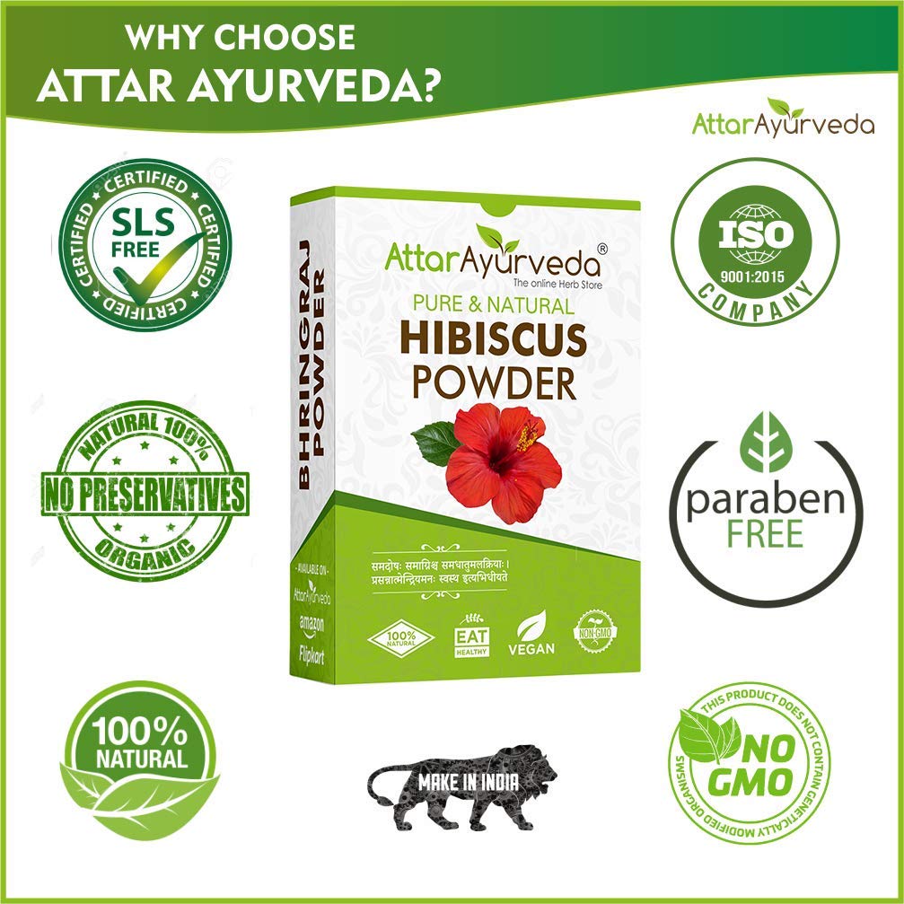 Attar Ayurveda Hibiscus Powder - 100 gms image 2