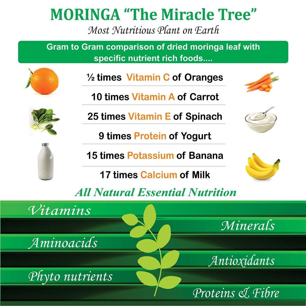 Attar Ayurveda Moringa Powder | 200g | Nutrient-Rich Superfood image 2