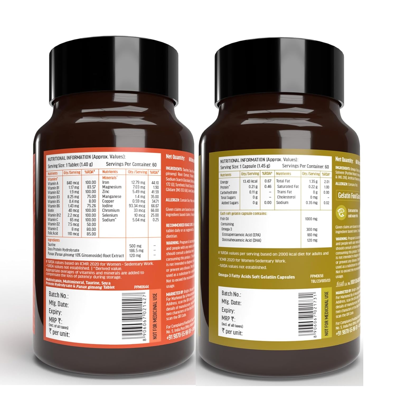 HK Vitals Multivitamin & Omega 3 1000mg Combo image 2