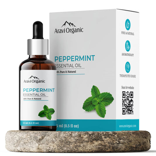 Aravi Organic Peppermint Essential Oil -  15 ml image 1