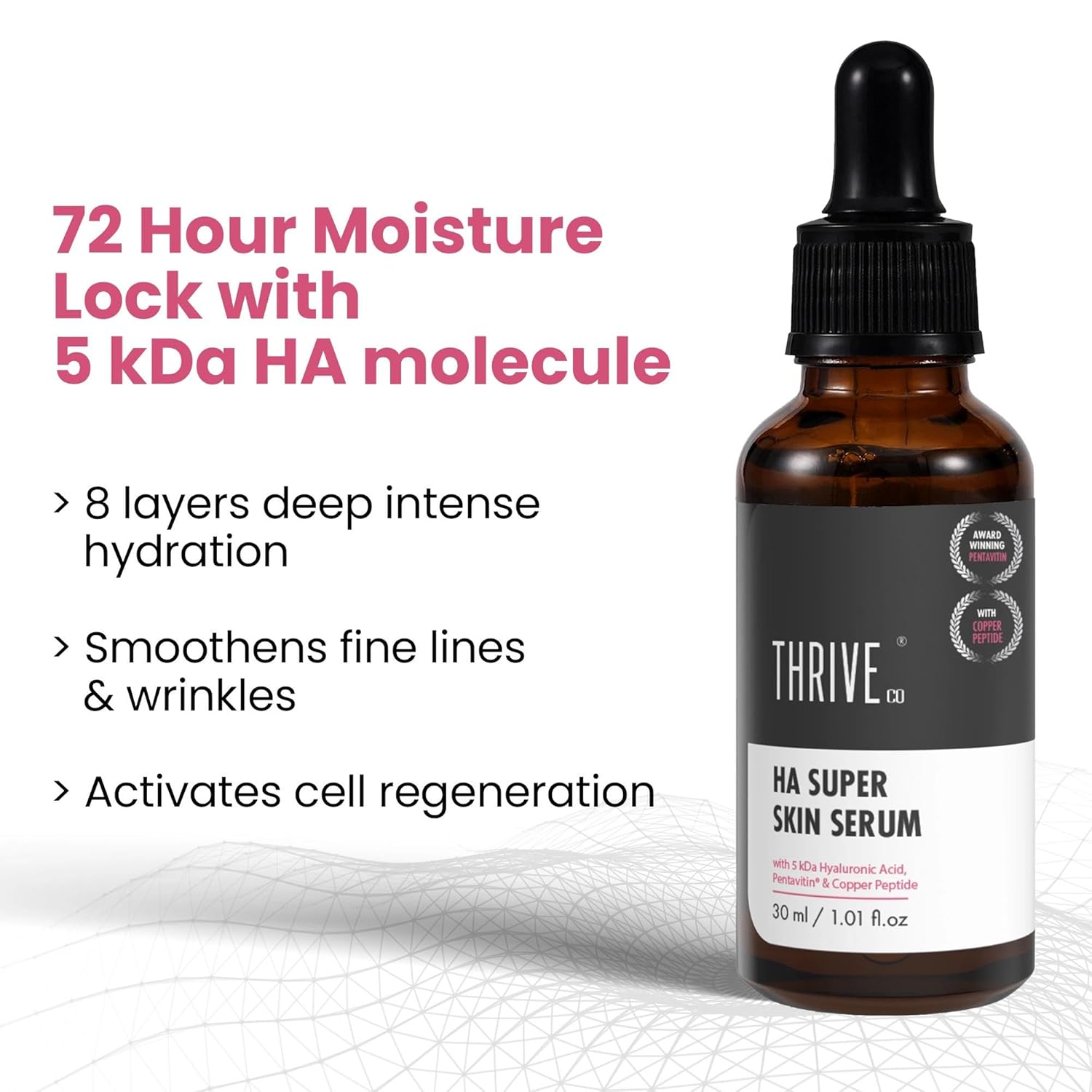 ThriveCo 5kDa Hyaluronic Acid Serum 30ml image 2