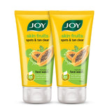 Joy Tan Removal Papaya Face Wash (2X150ml) pack of 2 Removes Dark Spots & Tan For Clean & Glowing Skin | Suitable for All Skin Types image 1