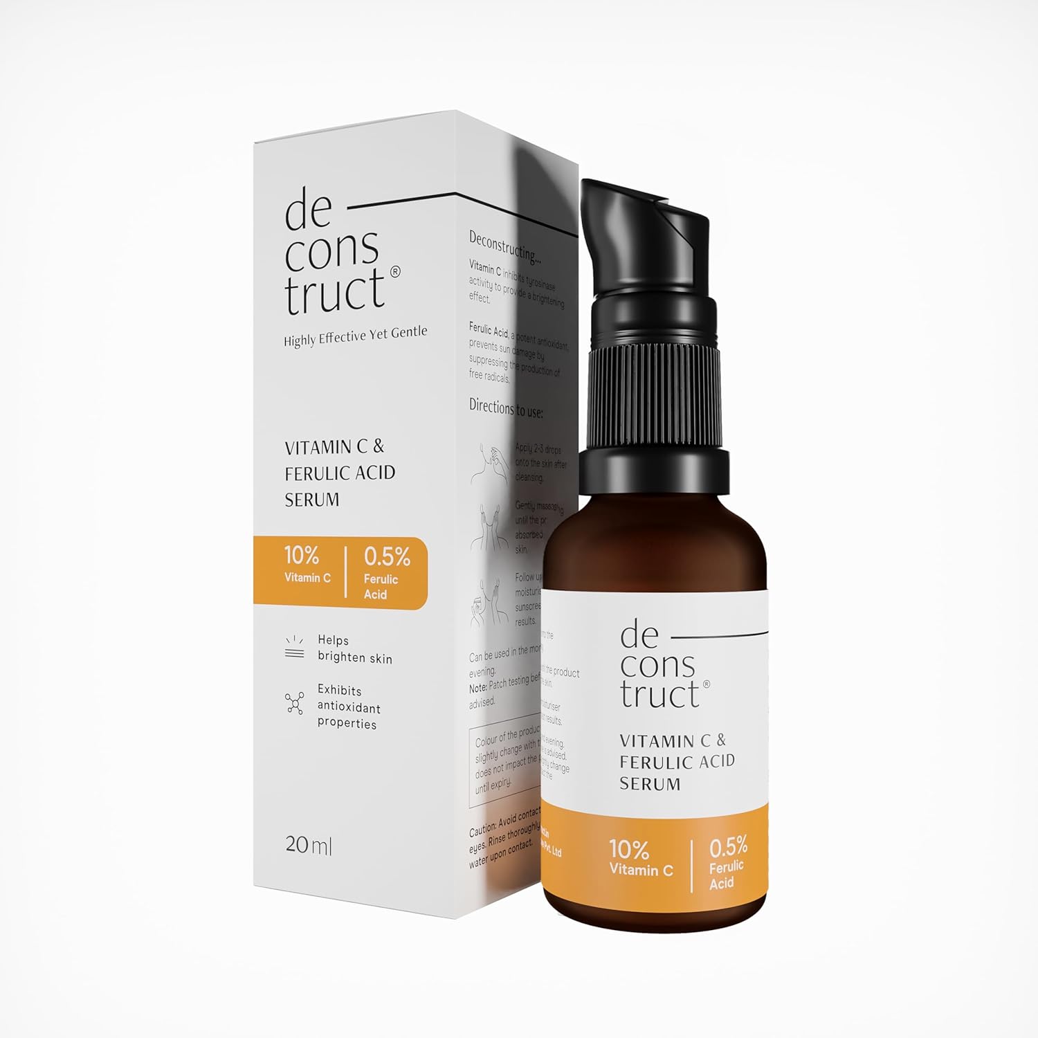 Deconstruct  Vitamin C Face Serum |10% Vitamin C + 0.5% Ferulic Acid| 20 Ml image 1