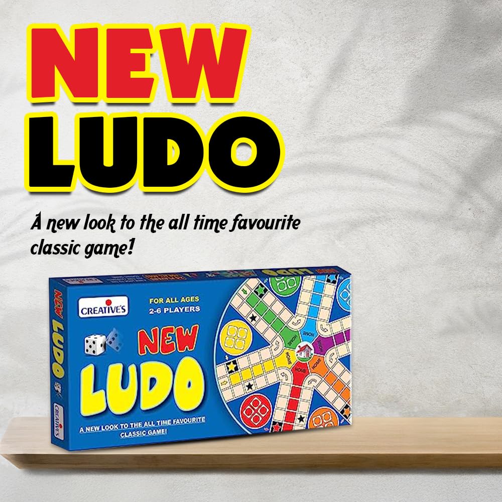 Creative's New Ludo Board Game (Multicolor, 25 Pieces) image 5