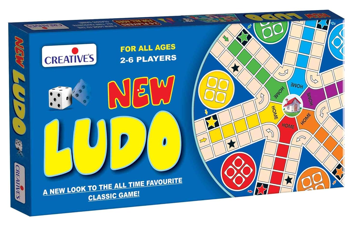 Creative's New Ludo Board Game (Multicolor, 25 Pieces) image 1