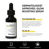 Minimalist Pure Rosehip Oil with Vitamin C Face Serum for Glowing Skin | Facial Oil For Men & Women | 30 ml image 5