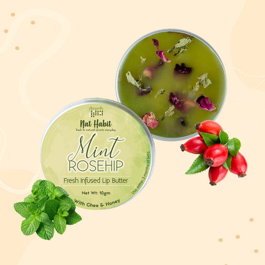 Nat Habit Mint Rosehip Lip Butter image 1