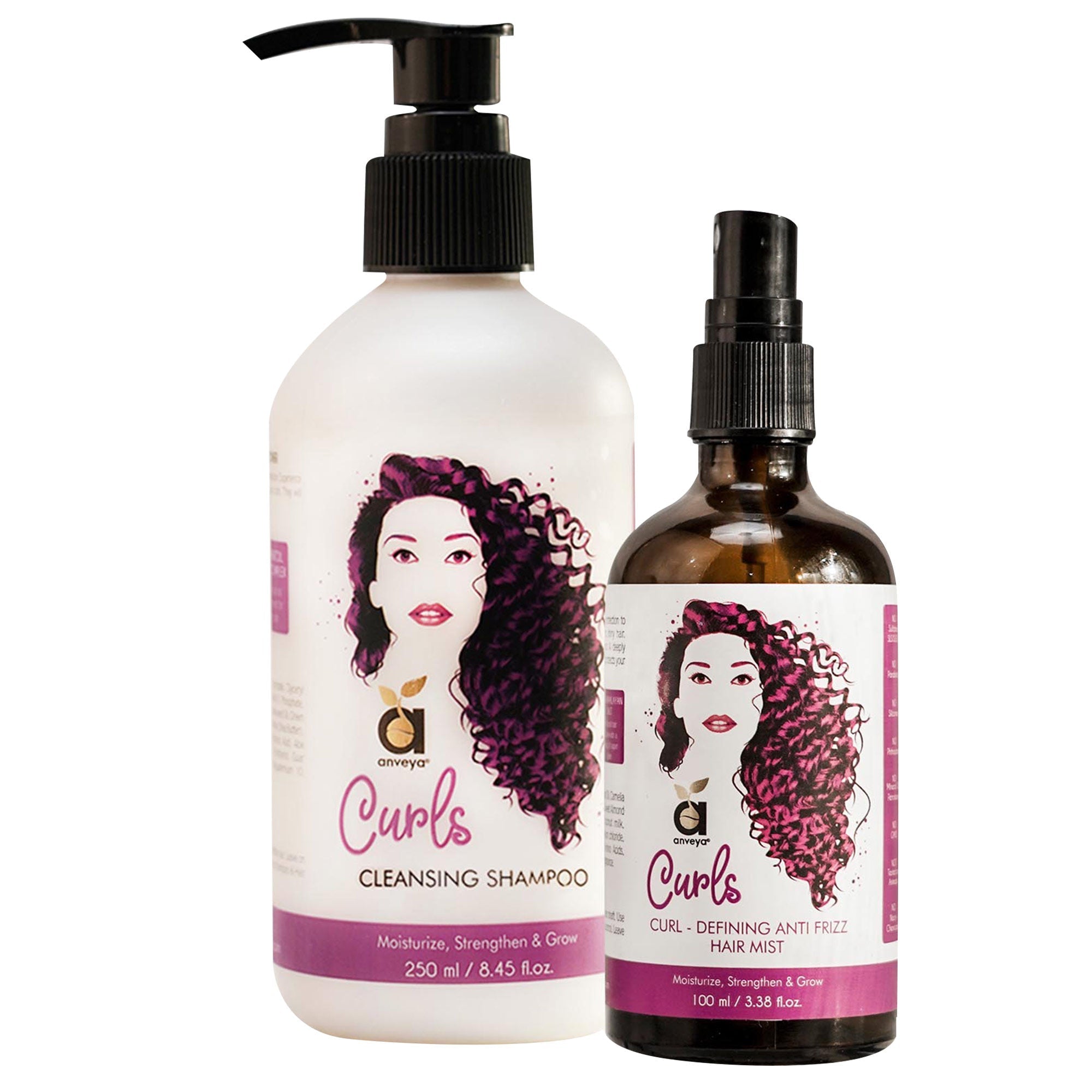 Anveya Curls Shampoo & Hair Mist Combo image 1