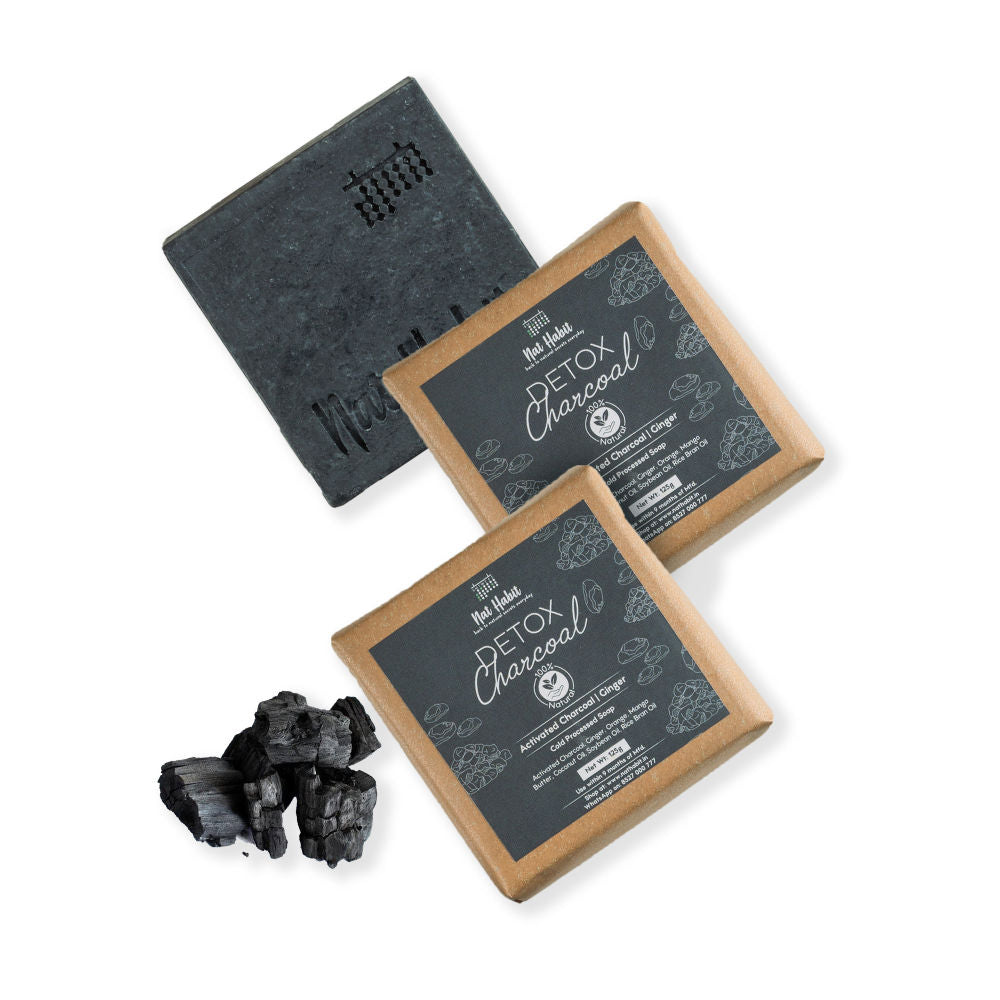 Nat Habit Cold Processed Detox Charcoal Soap image 2