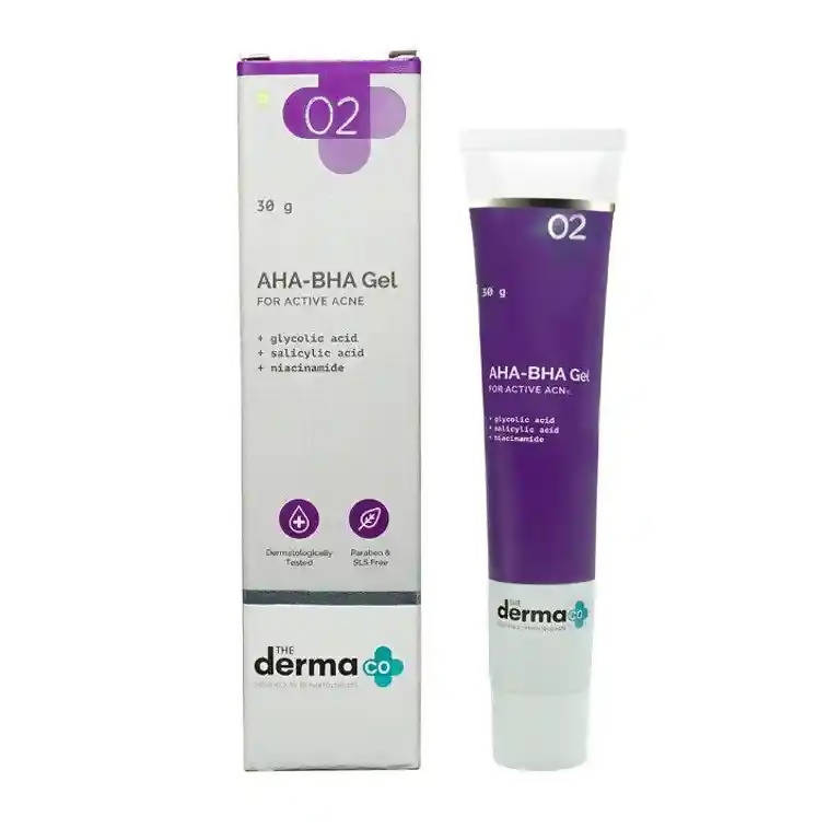 The Derma Co 5% AHA-BHA Gel for Active Acne - 30 gms image 3