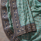 Soft Georgette With Sequence Work Saree & Blouse image 7
