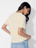 Textured T-shirt: Far Away Women Relaxed Fit T-Shirts image 5