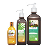 Axiom Mukti Gold Herbal Hair wash with Hair Oil & Aloe vera Shower gel Combo image 1
