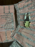 Soft Mono Net Embroidery Work Lehenga Blouse & Dupatta image 7