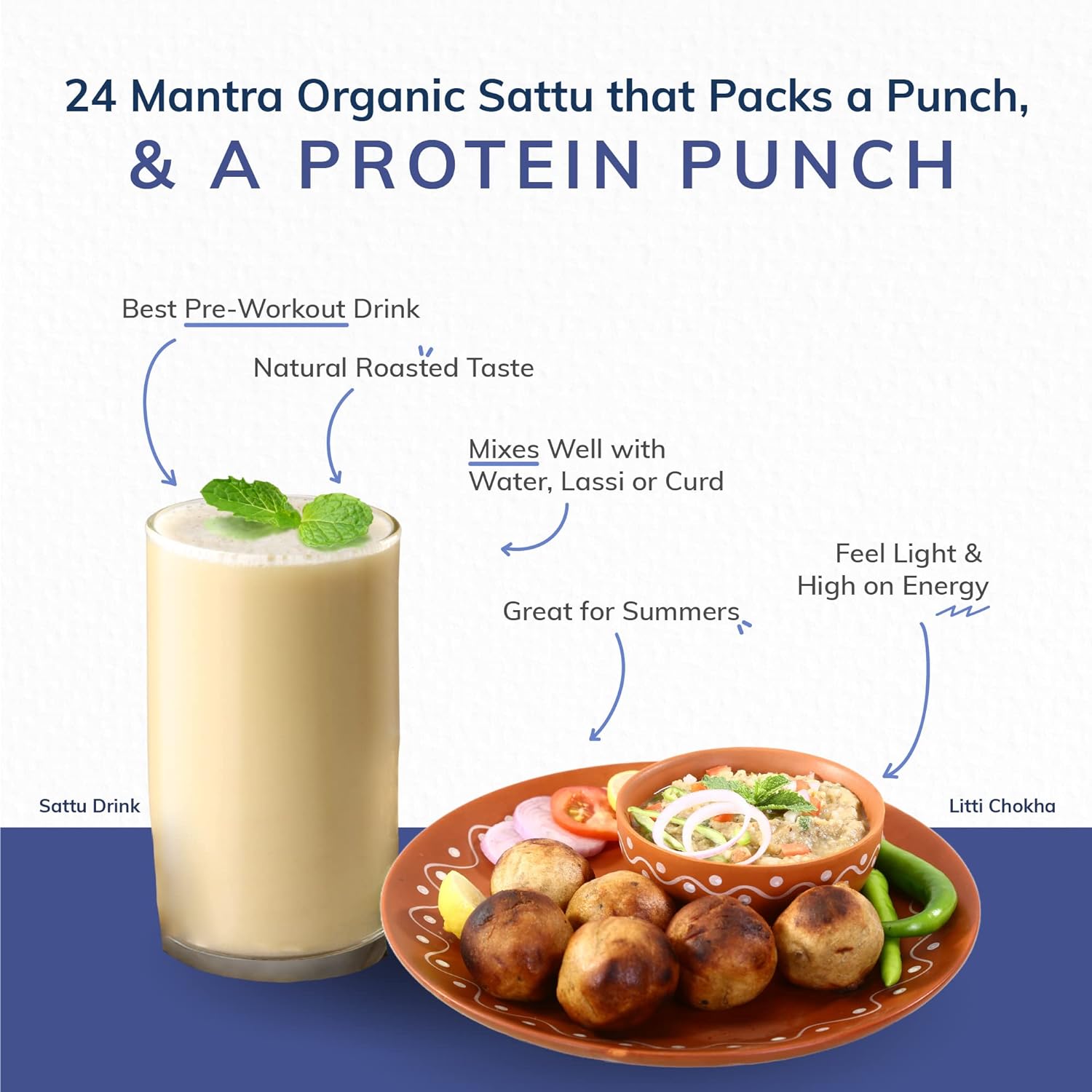 24 Mantra Organic Sattu Atta - 500 gm image 7