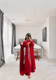 Red Premium Georgette Embroider Work Salwar Kameez With Dupatta image 1