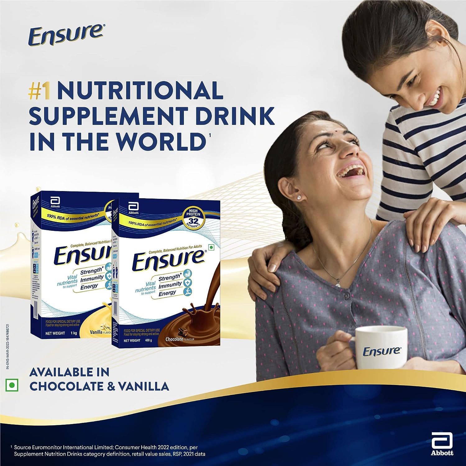 Ensure Nutritional Powder Vanilla Flavour - 400 gm - Refill Pack image 7
