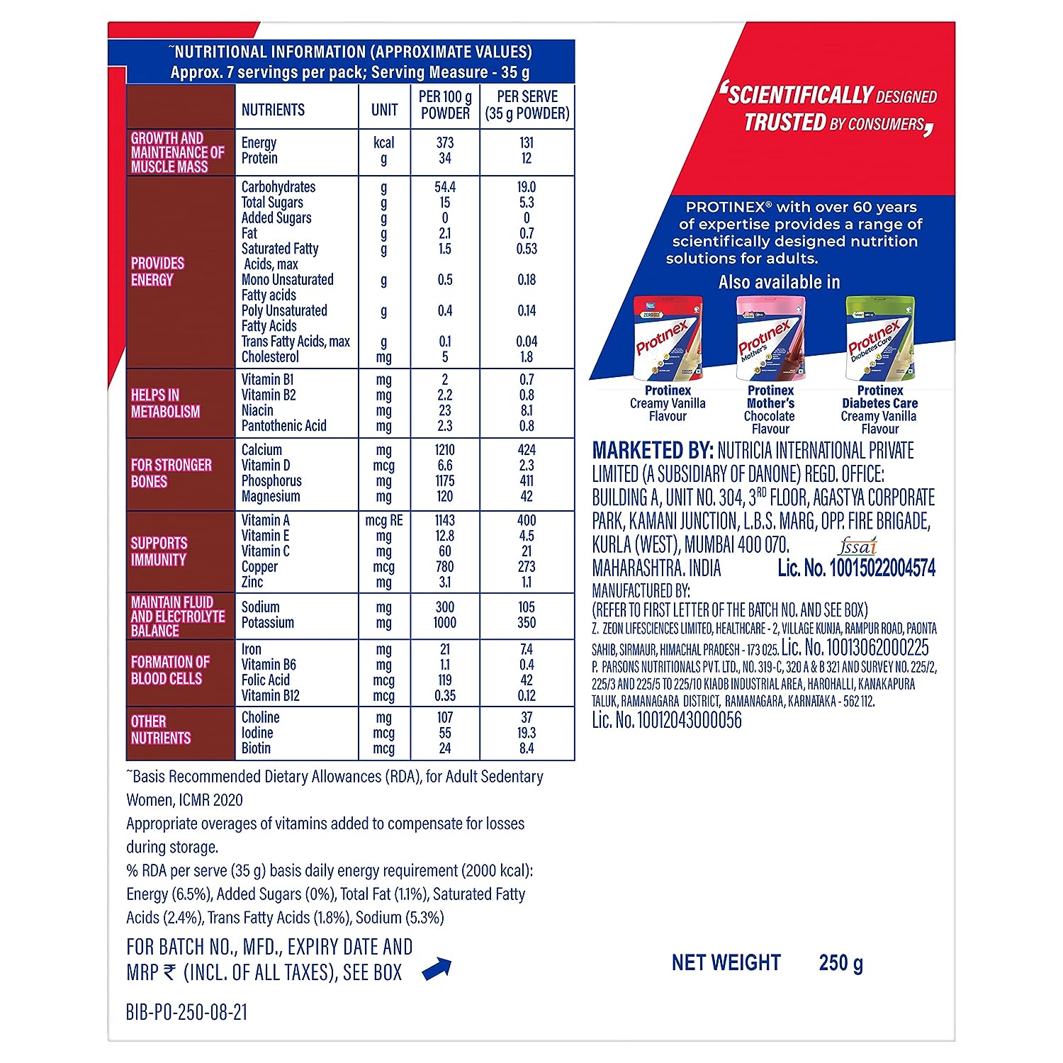 Protinex Chocolate Flavour - 250 gm image 7