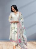 Tabbi Silk With Digital Prints Top Bottom With Dupatta image 7