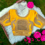 Silk Embroidery Work Blouse image 9