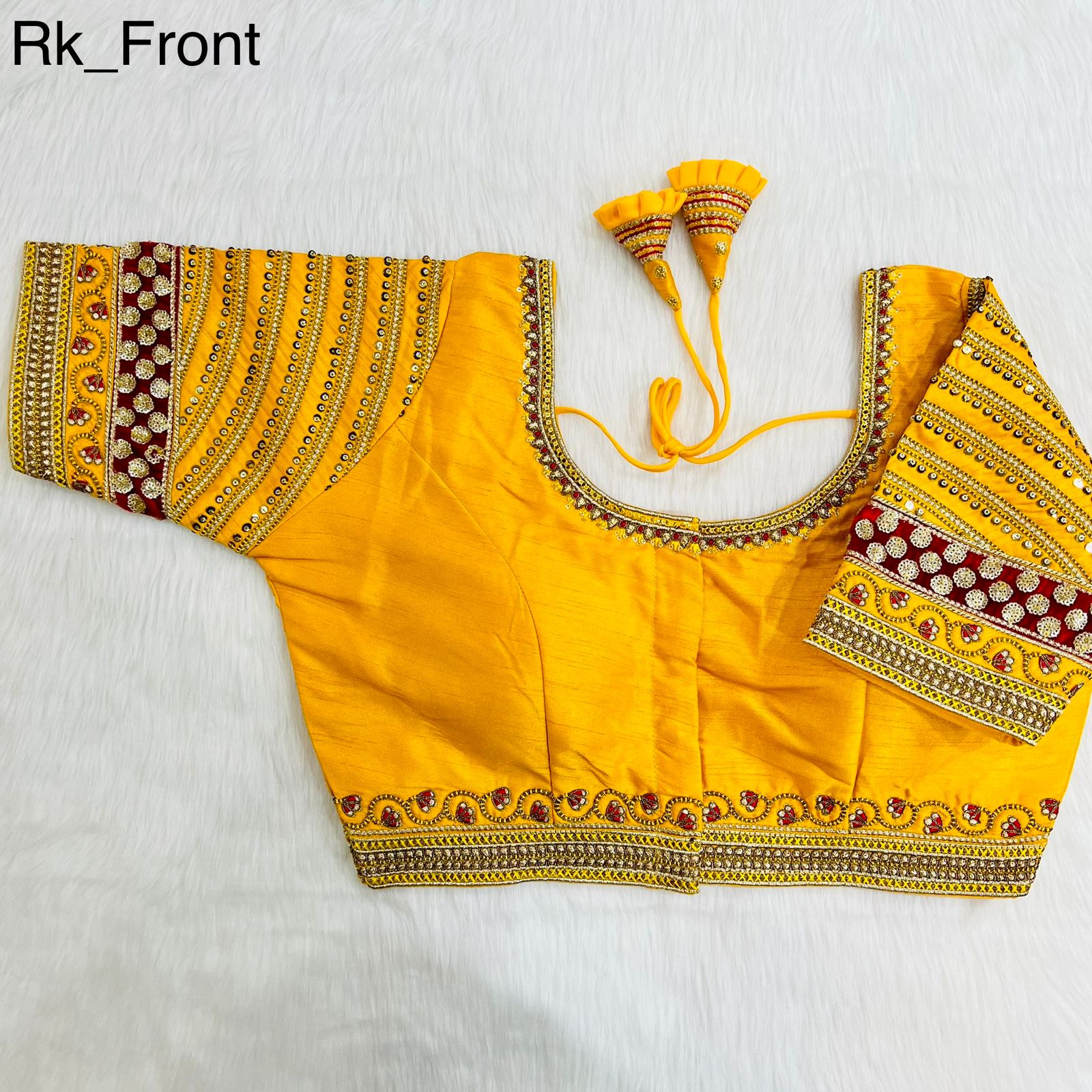 Readymade Cobra Silk Blouse Wedding Bridal Saree Blouse image 1