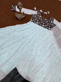 Faux Georgette Embroidery Work Dress With Dupatta image 7