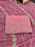 Soft Georgette Bollywood Party Saree With Blouse image 7