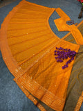 Faux Georgette With 9 MM Sequence Work Lehenga Blouse With Dupatta image 7