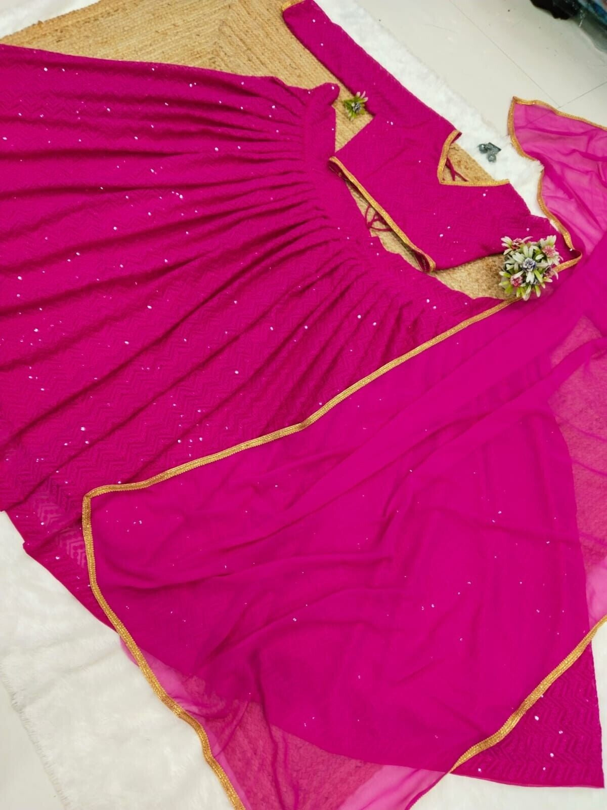 Premium Georgette & Sequence Work Lehenga Choli With Dupatta image 7